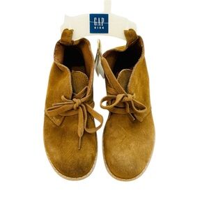 GAP Kids Brown Suede ankle Boots NWT